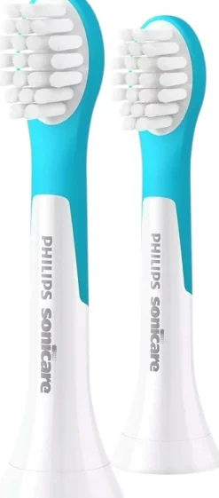 Sonicare For Kids Børstehoved 2 stk, Hvid/Aqua Tandbørstehoveder