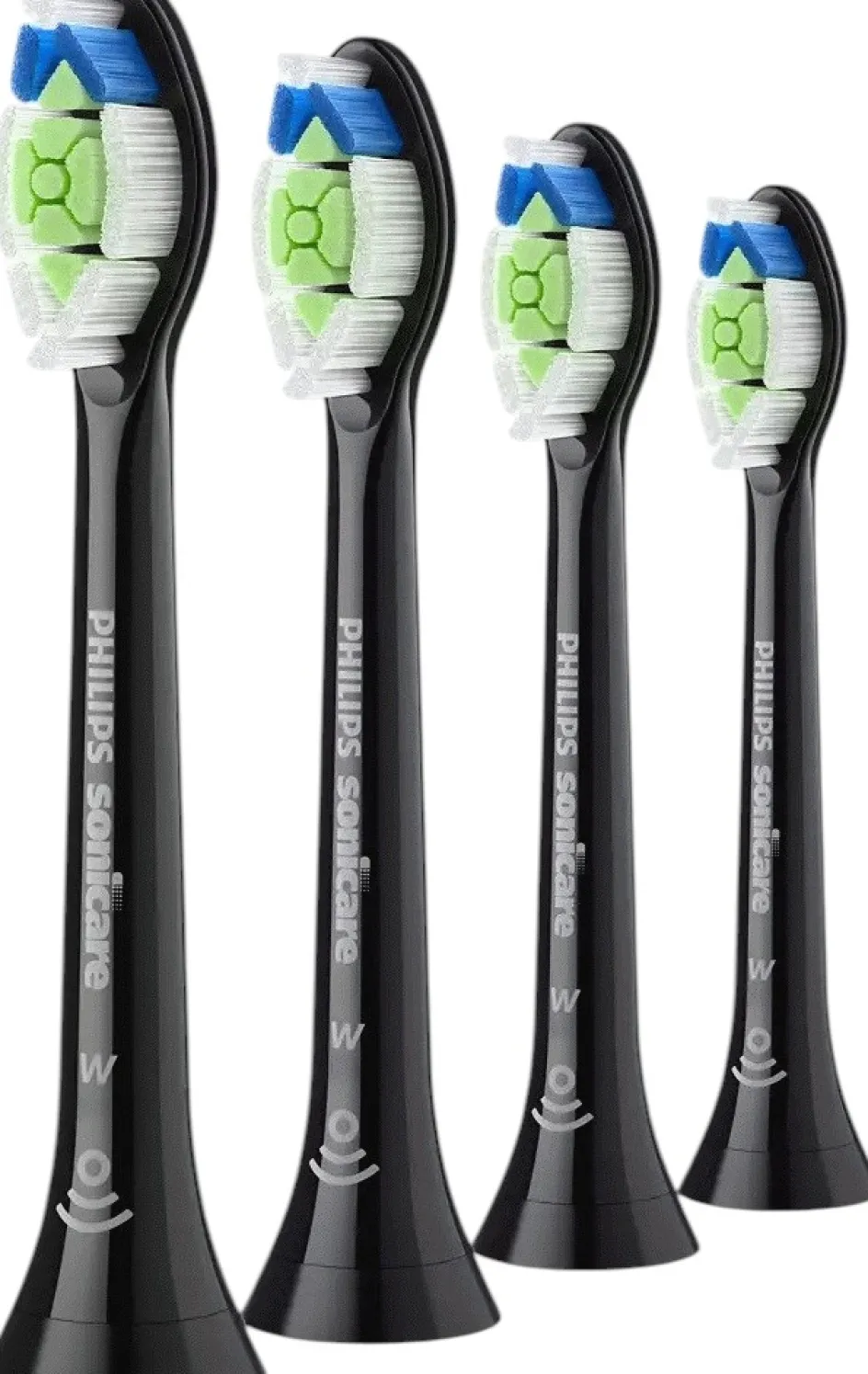 Hot Philips Sonicare Optimal White Tandbørstehoved 4 stk, Sort