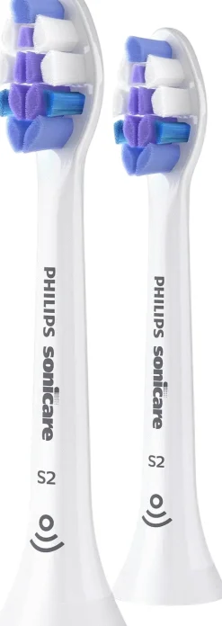 Philips Tandbørstehoveder > Sonicare S2 Sensitiv Tandbørstehoved 2 stk, Hvid