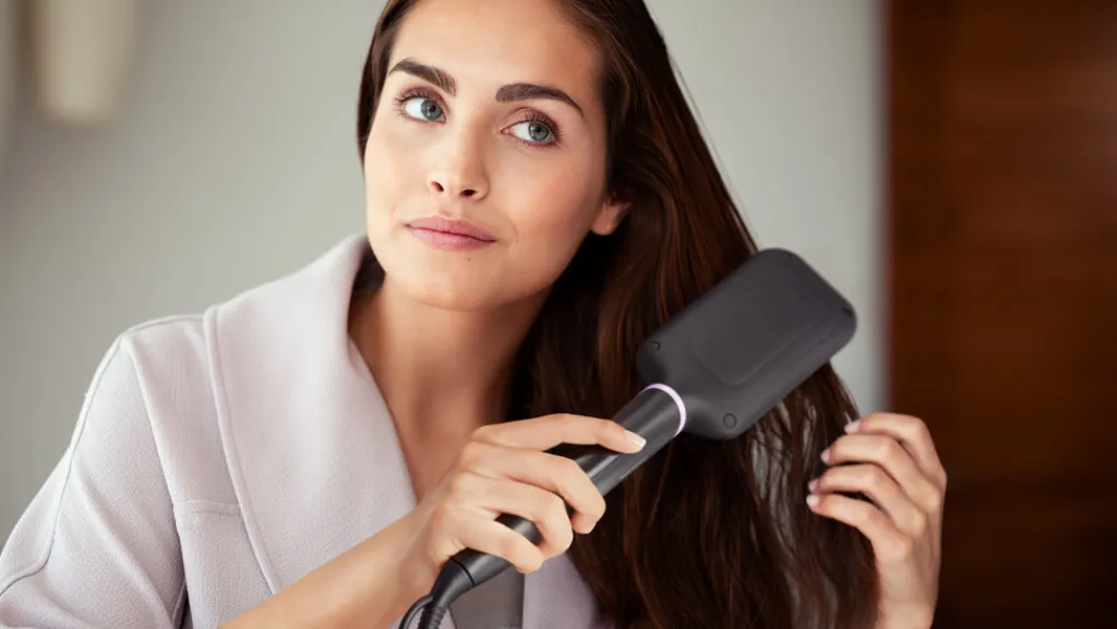 Best StyleCare Essential Opvarmet Glattebørste, Sort Børster