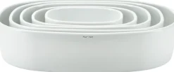 Clearance Piet Hein Superellipse Fad , Hvid