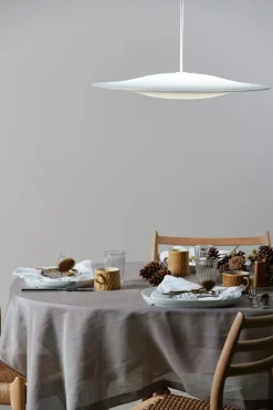 Piet Hein Superellipse Tallerken m. Plateau , Hvid