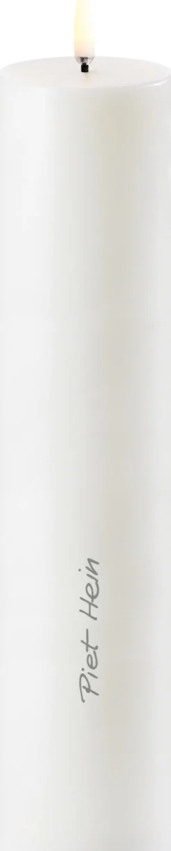 Piet Hein Stearinlys|Led Stearinlys > Bloklys LED Ø5xH22 cm, Hvid