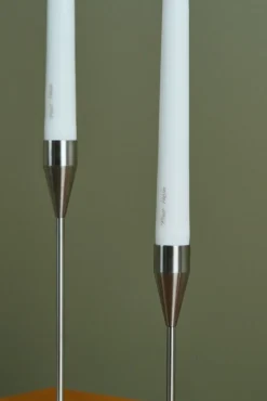 Best Kronelys LED 2 stk. ?2,3xH20 cm, Hvid Stearinlys|Led Stearinlys