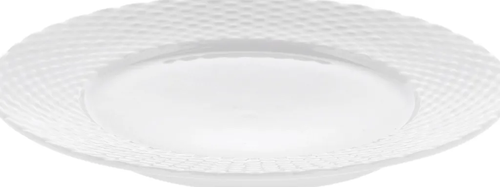 Outlet Basket Tallerken 22 cm, Hvid Frokosttallerkener