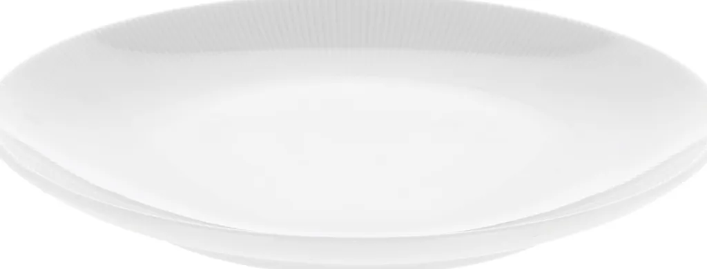 Pillivuyt Frokosttallerkener > Eventail Tallerken 21 cm, Hvid
