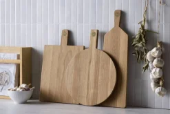 Pillivuyt Gourmet Serveringsbrætter|Skærebrætter Og Serveringsbrætter > Douron Rund Skære-/Serveringsbræt 40,6x25,4 cm, Eg