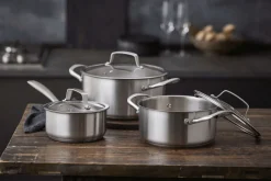 Pillivuyt Gourmet Gryder Og Kasseroller > Roya Gryde m. Glaslåg 24 cm/5,2 L, Rustfrit Stål