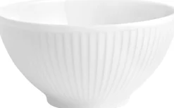 Hot Plissé Skål Ø14 cm/50 cl, Hvid Skåle|Spisestue