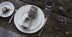 Plissé Tallerken , Hvid Desserttallerkener