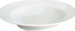 Pillivuyt Sancerre Dyb Tallerken , Hvid