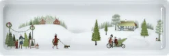 Clearance Pillivuyt Vinter Plissé Fad , Hvid