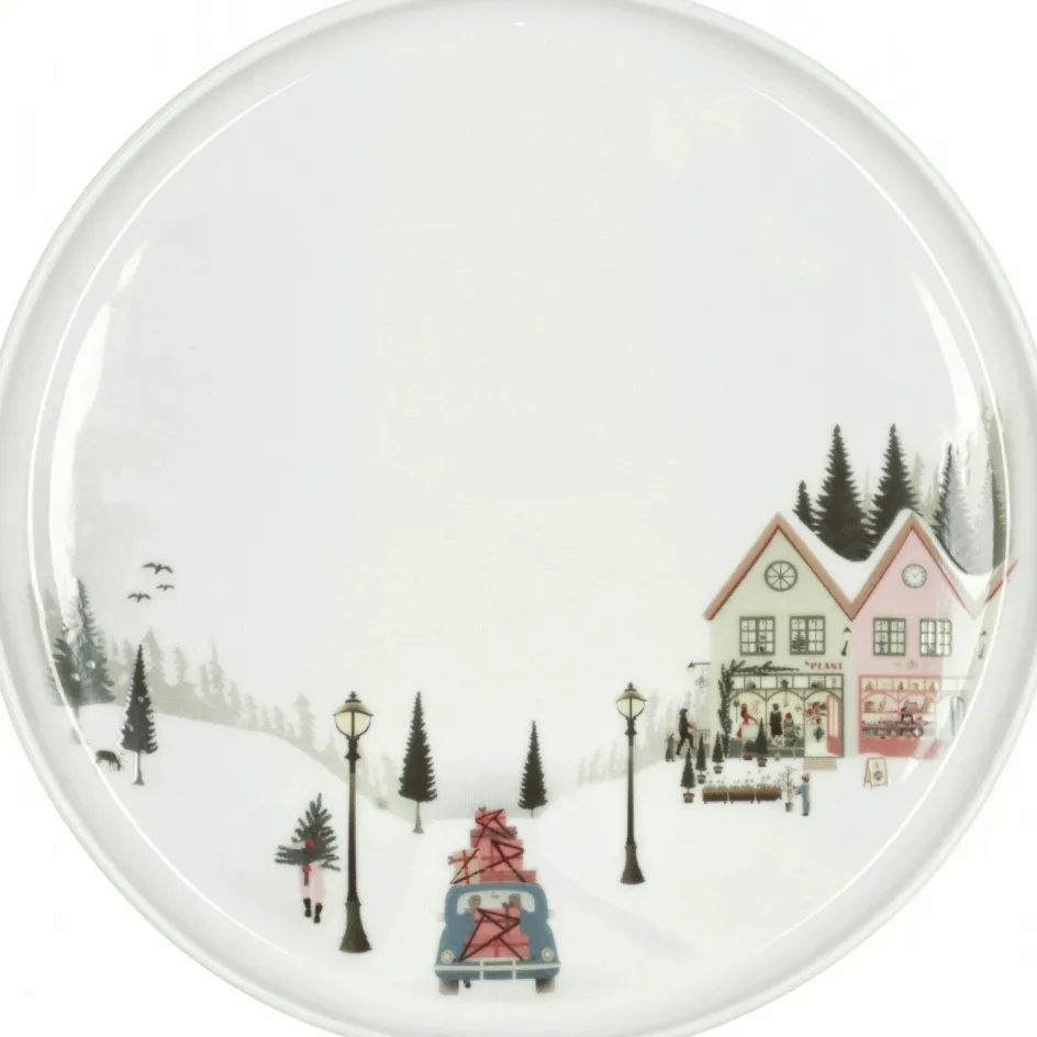 Hot Pillivuyt Vinter Toulouse Tallerken , Hvid