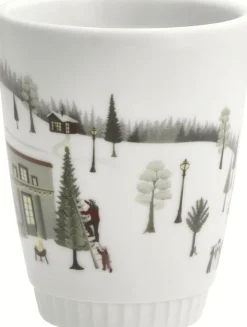 Sale Vinter Toulouse Krus 27 cl, Hvid Juleglas Og Krus|Krus