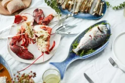 Clearance Fiskefad , Blå Spisestue|Fade