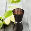 Point Virgule Barudstyr > Jigger 30/50 ml, Metallisk Sort