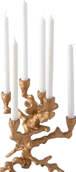 POLSPOTTEN Lysestager > Apple Tree Lysestage H32,5 cm, Guld