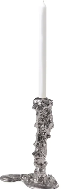 New POLSPOTTEN Drip Lysestage H25 cm, Sort Nikkel