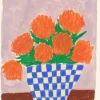 Hot The Poster Club x Carla Llnaos Plakat Orange Flowers 50x70 cm Stue|Vægdekorationer Og Plakater