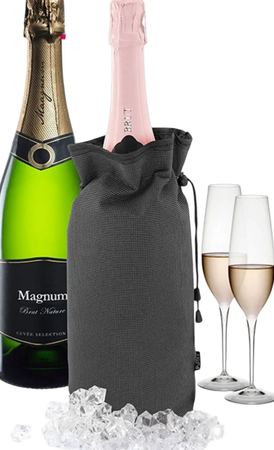 Sale Pulltex Champagnekøler til Store Flasker, Grå