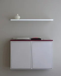 Edge Svævehylde 60 cm, Red Hylder