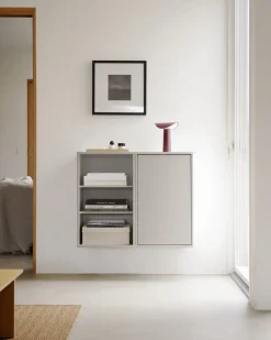 Discount ReCollector WallCabinet Vægskab 70x43 cm, Silver Cloud Grey