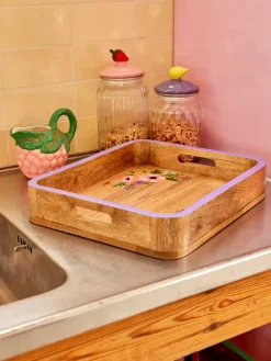 Best Bakke 34 cm, Bøgetræ/Lilla Serveringsbakker|Stue