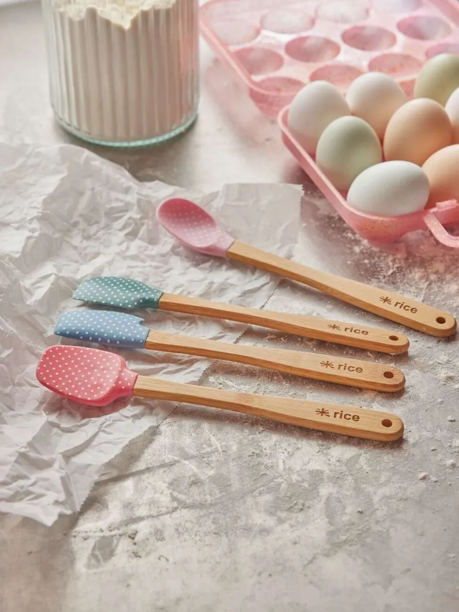 Clearance RICE Dejskraber- og Ske 4 Dele 21 cm, Pink/Blå/Grøn/Fuchsia
