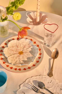 RICE Vandglas > Glas 25 cl, Hjerte/Rød
