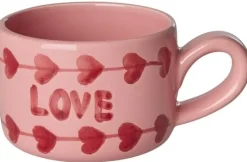 Hot RICE Hand-Painted Cappuccino Kop 20 cl, Love