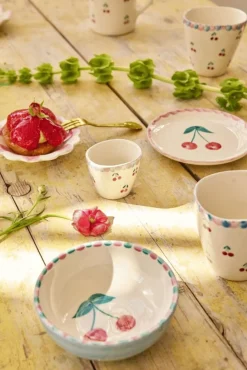 Best RICE Hand-Painted Espressokop , Cherries
