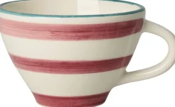 Discount RICE Hand-Painted Kop 15 cl, Stripes/Pink