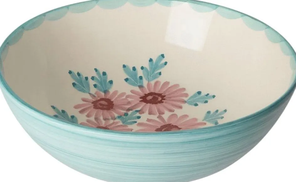 Sale RICE Hand-Painted Skål Ø21 cm, Flowers