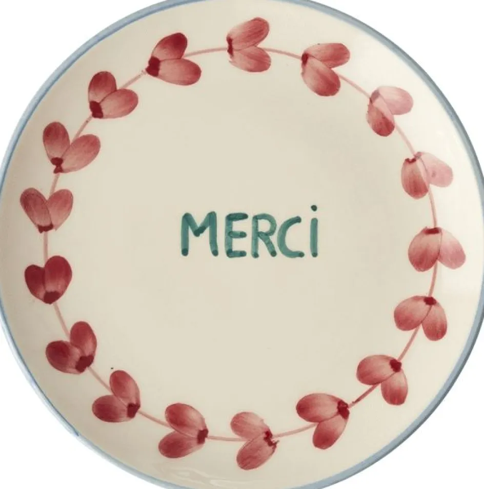 Clearance RICE Hand-Painted Tallerken 15 cm, Merci