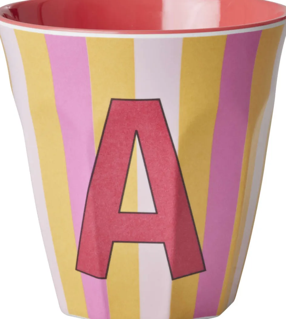 Outlet RICE KIDS Alfabetkop Kop 25 cl, A - Rød