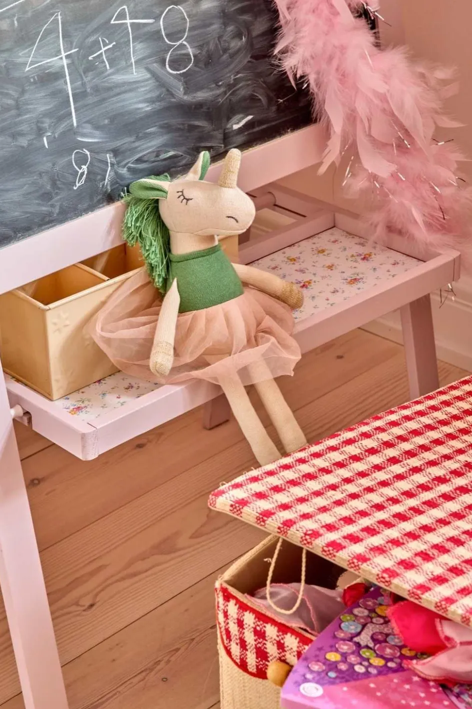 Clearance RICE KIDS Bamse, Enhjørning/Grøn