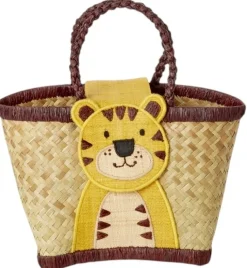 Børn RICE KIDS Tasker Og Muleposer|Opbevaring Til Børneværelset > Børnetaske 20x12 cm, Tiger