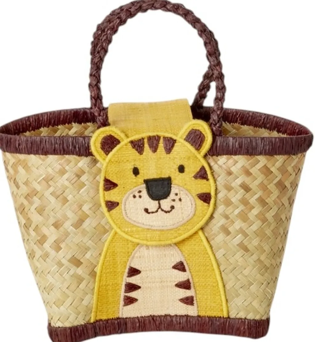 Børn RICE KIDS Tasker Og Muleposer|Opbevaring Til Børneværelset > Børnetaske 20x12 cm, Tiger