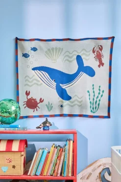 Design Babytæppe 75x95 cm, Ocean/Blå Børn Plaider Til Børneværelset|Plaider Til Børneværelset