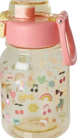 Sale RICE KIDS Drikkedunk 700 ml, Unicorn Love/Soft Yellow