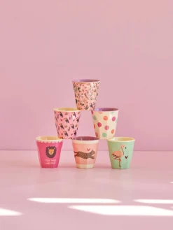 New RICE KIDS Kop 6 stk. 16 cl, Jungle/Pink