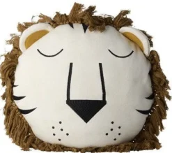 Clearance RICE KIDS Pude 40x40 cm,Løve/ Brun