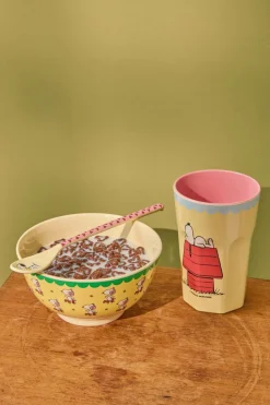 Hot RICE KIDS Skål Ø15 cm, Snoopy/Gul