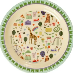 Clearance RICE KIDS Tallerken 22 cm, Fun Fair/Mint