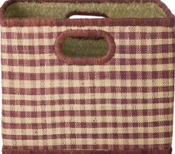Online RICE Kurv H, Brown Checks