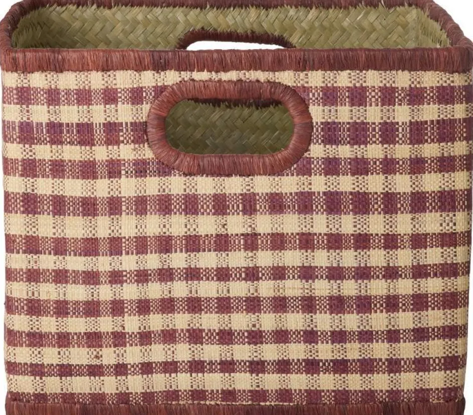 Online RICE Kurv H, Brown Checks