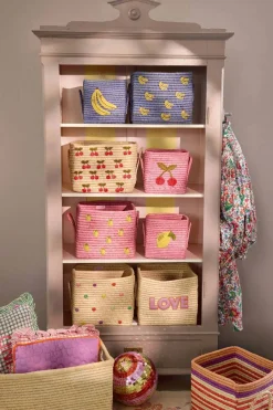 Outlet RICE Kurv H25 cm, Love