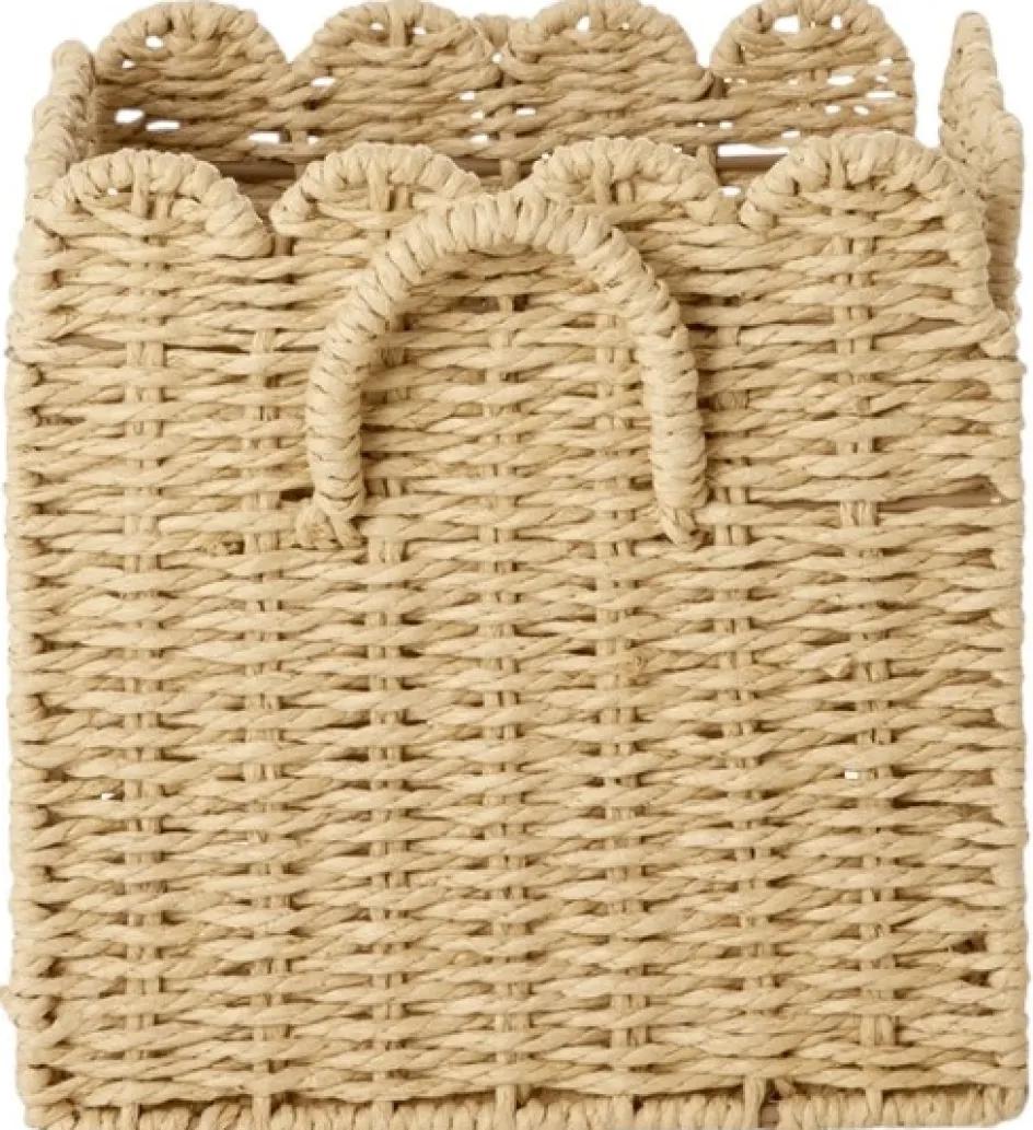 Clearance RICE Sammenklappelig Kurv H20 cm, Natur