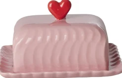 Discount Smørskål 21x17,5 cm, Pink Skåle|Spisestue