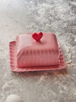 Discount Smørskål 21x17,5 cm, Pink Skåle|Spisestue